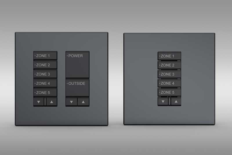 Image of dual and single row light switches