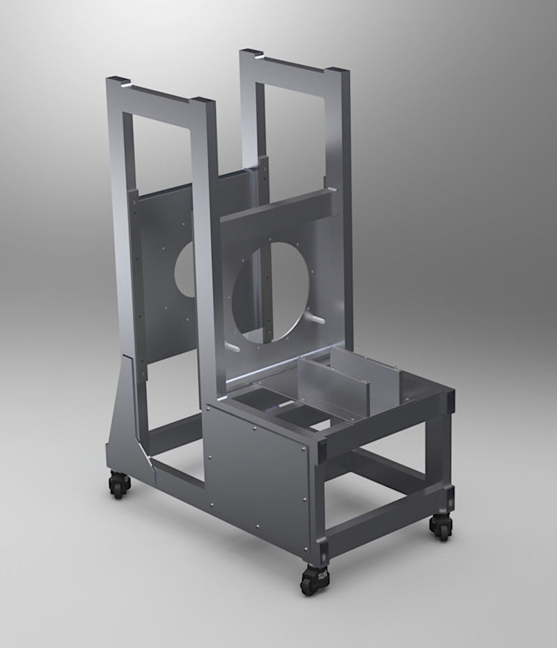 Heavy duty structural frame designed and engineered for manufacture by Andrew Simeou