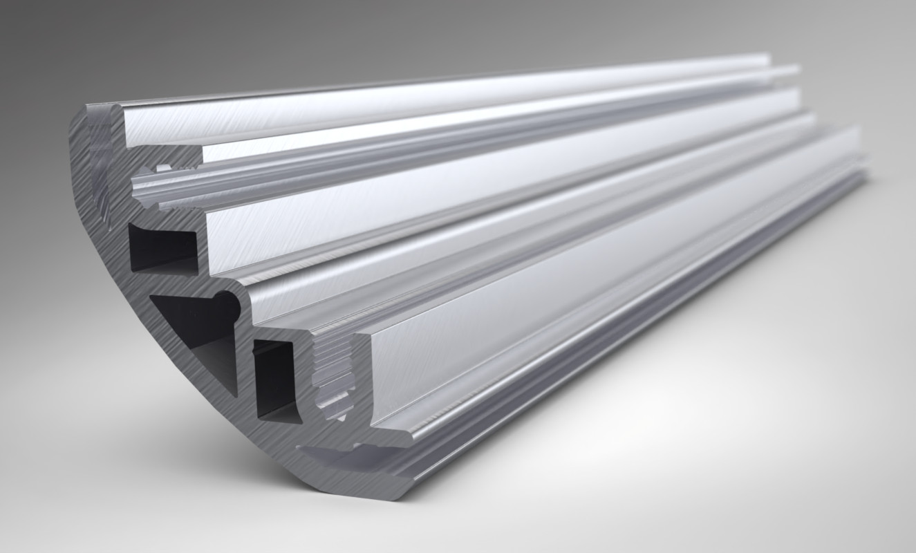 Aluminium extrusion designed and engineered for manufacture by Andrew Simeou