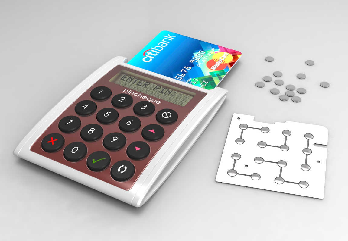 Card reader with dome array designed for sheet metal and injection moulding by Andrew Simeou