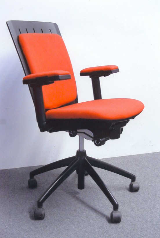 Ergonomic office chair designed for manufacture by Andrew Simeou